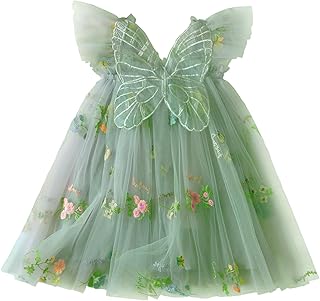 KEOYA Girls Butterfly Tutu Fairy Dress