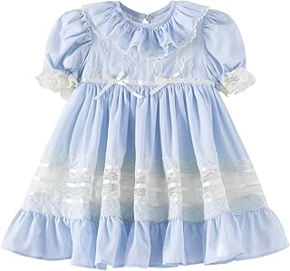 JannyBB Girls Vintage Bluebell Heirloom Dress