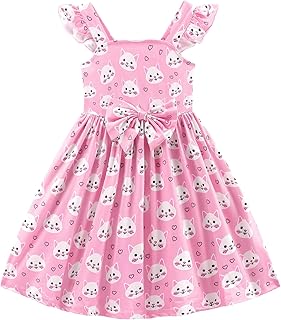 Toddler Girls Flutter Sleeve Bowknot Dress