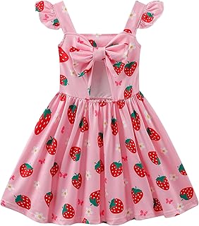 Gothletic Toddler Girls Ruffle Sleeve Backless Party Sundress