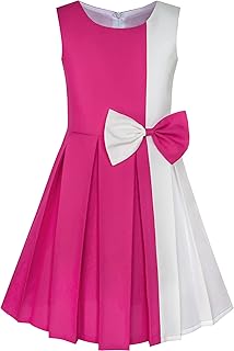 Sunny Fashion Color Block Girls Dress