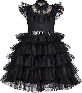 Sunny Fashion Girls Red Rose Bow Tie Lace Dress