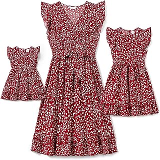 PATPAT Mommy and Me Polka Dot Jumpsuit Set