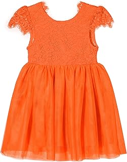 Niyage Toddler Girls Lace V-Backless Dress