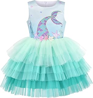 Girls Birthday Princess Ruffle Dress